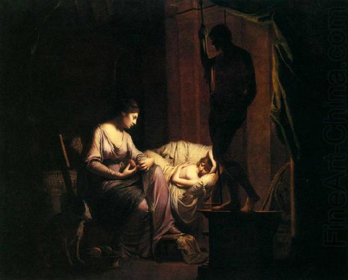 Joseph wright of derby Penelope Unravelling Her Web china oil painting image